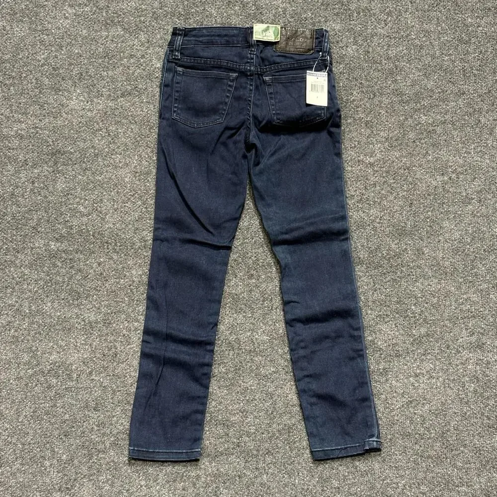 Polo Ralph Lauren Jeans Girls 7 Blue Dark Wash Aubrie Legging Jegging Denim